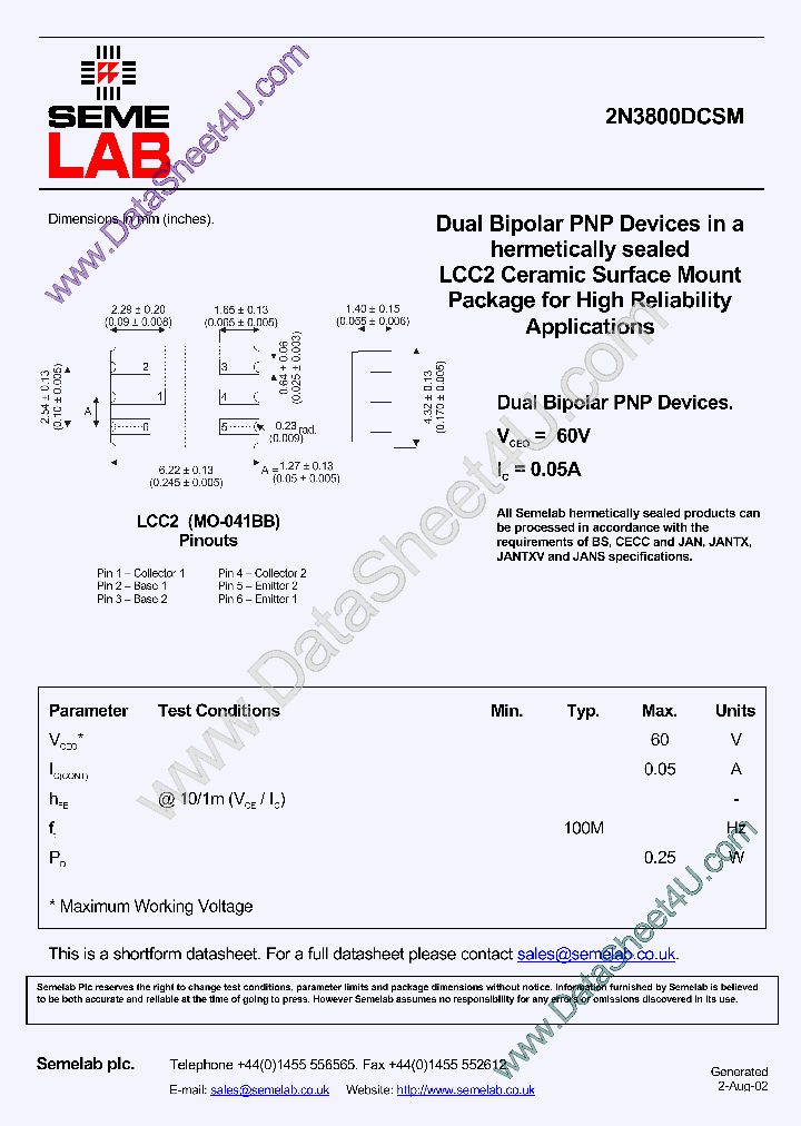 2N3800DCSM_856567.PDF Datasheet