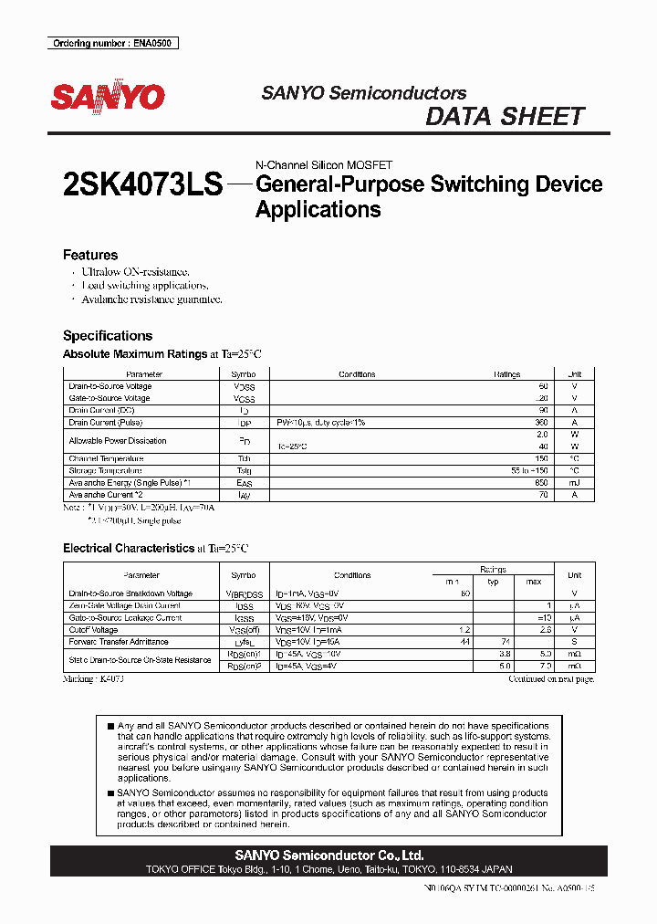 2SK4073LS_1022776.PDF Datasheet