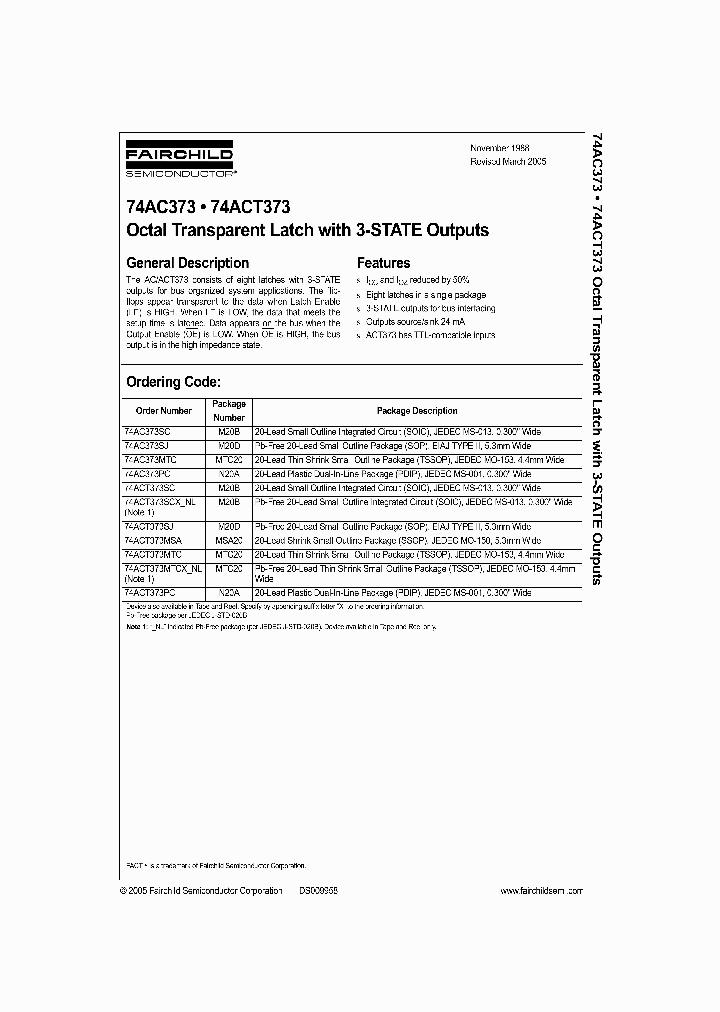 74ACT373MSAX_902361.PDF Datasheet