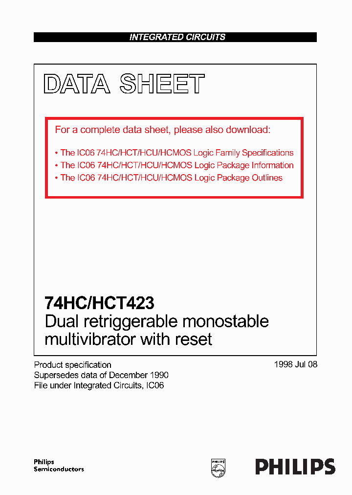 74HCT423D_889124.PDF Datasheet