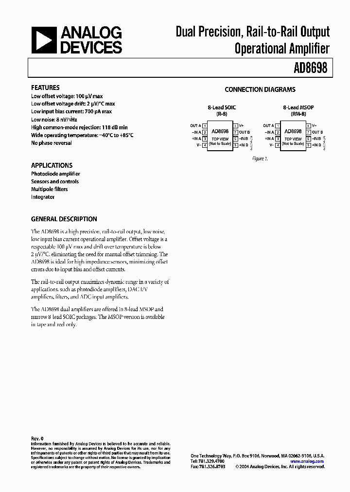 AD8698ARZ_929245.PDF Datasheet