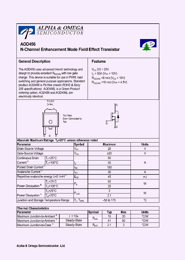 AOD456_1022372.PDF Datasheet
