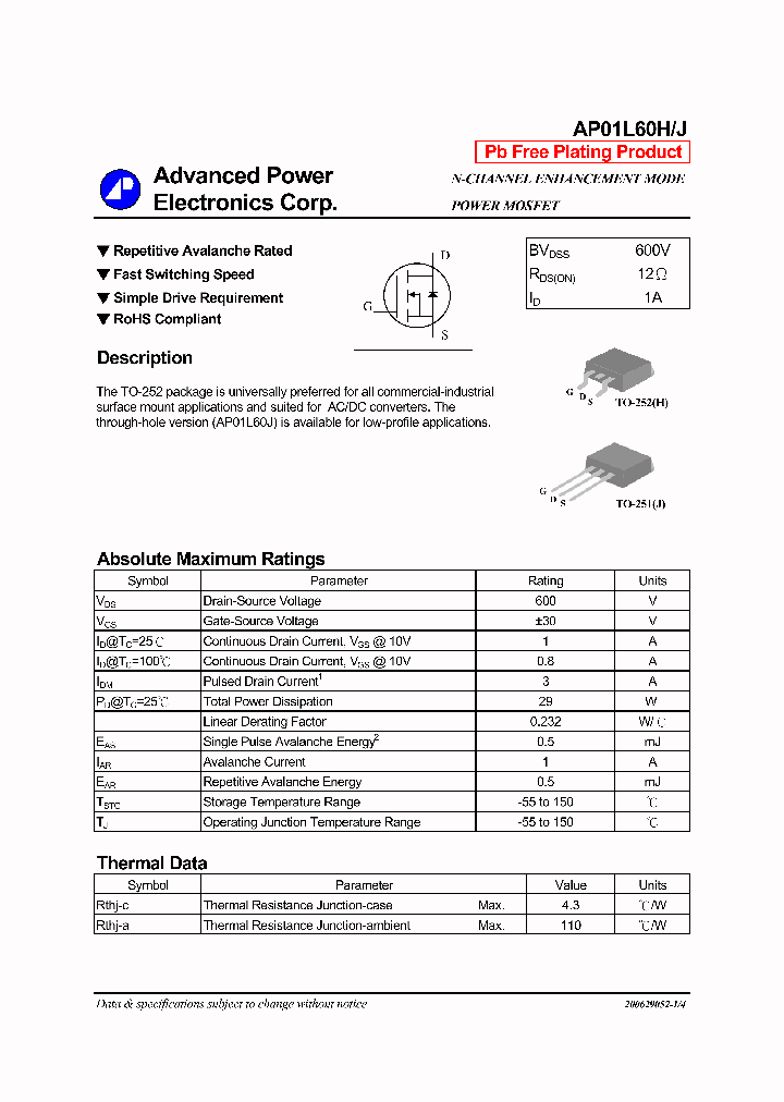 AP01L60H_932815.PDF Datasheet