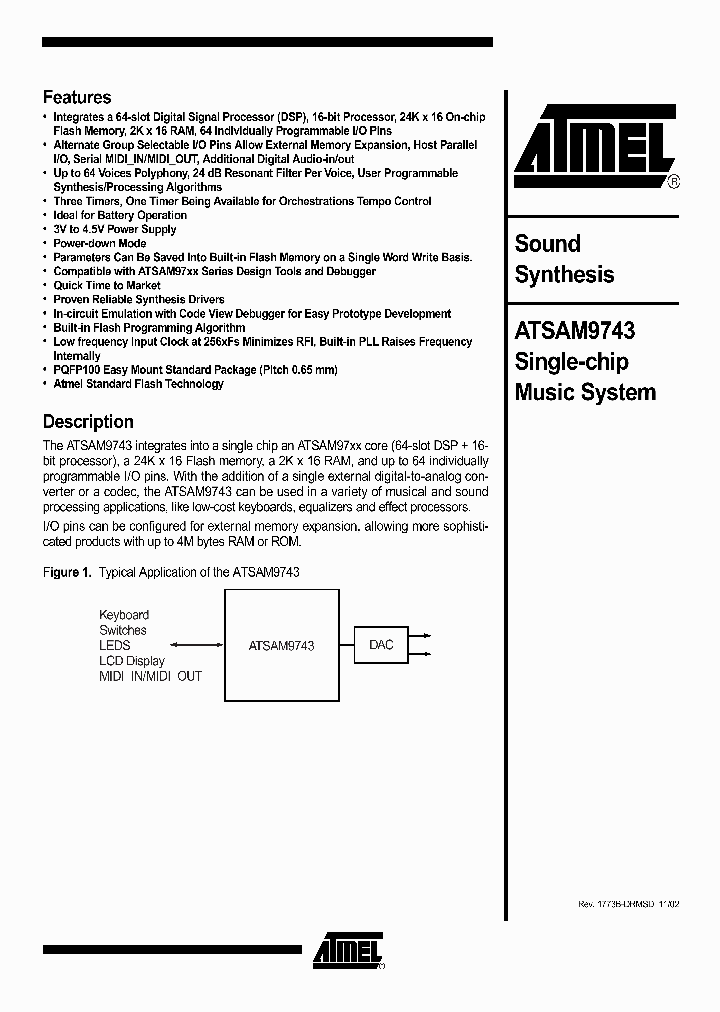 ATSAM9743_893027.PDF Datasheet