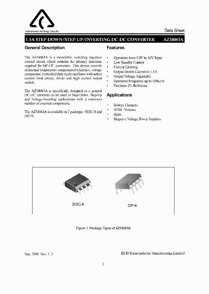 AZ34063AP_1114962.PDF Datasheet