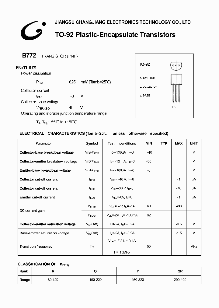 B772-TO-92_837394.PDF Datasheet