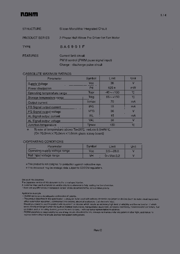 BA6901F1_813391.PDF Datasheet