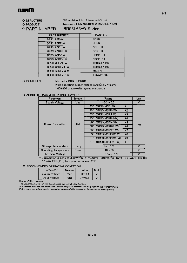 BR93L66_894955.PDF Datasheet