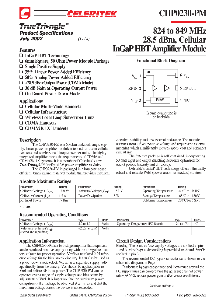 CHP0230-PM_815571.PDF Datasheet