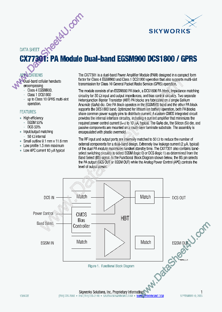 CX77301_1009979.PDF Datasheet