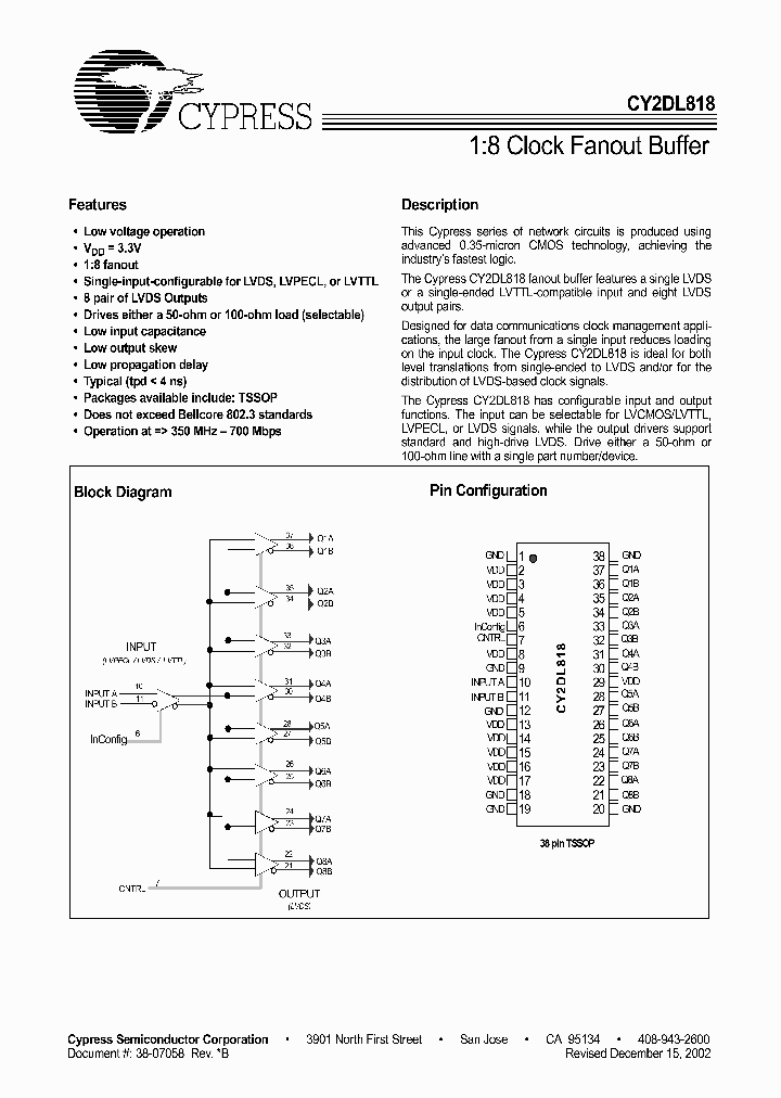 CY2DL818ZI_662982.PDF Datasheet