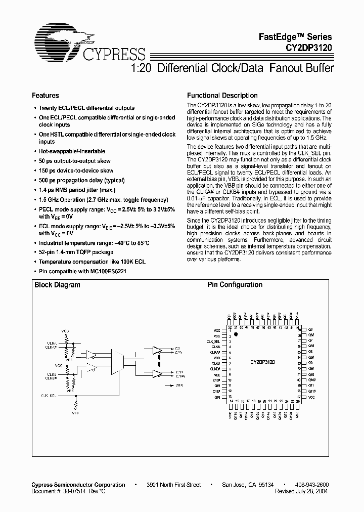 CY2DP3120AXI_671592.PDF Datasheet