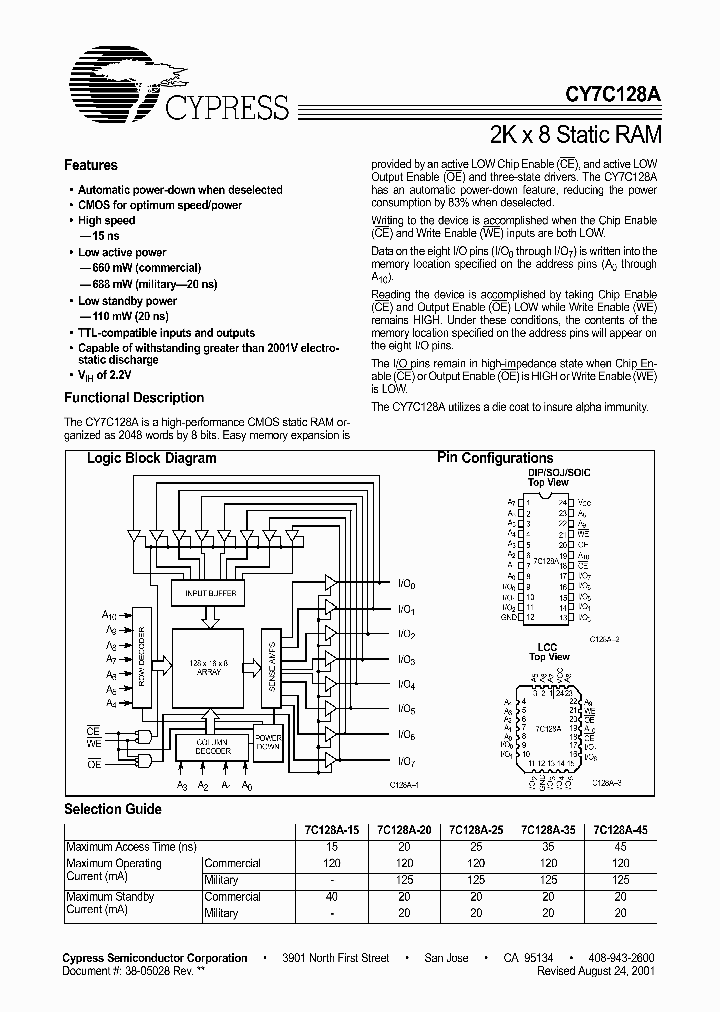 CY7C128A-35PC_815717.PDF Datasheet