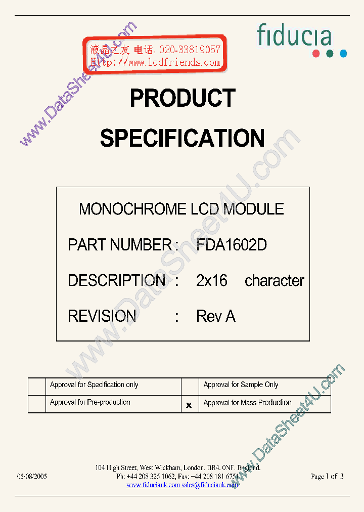 FDA1602D_908461.PDF Datasheet
