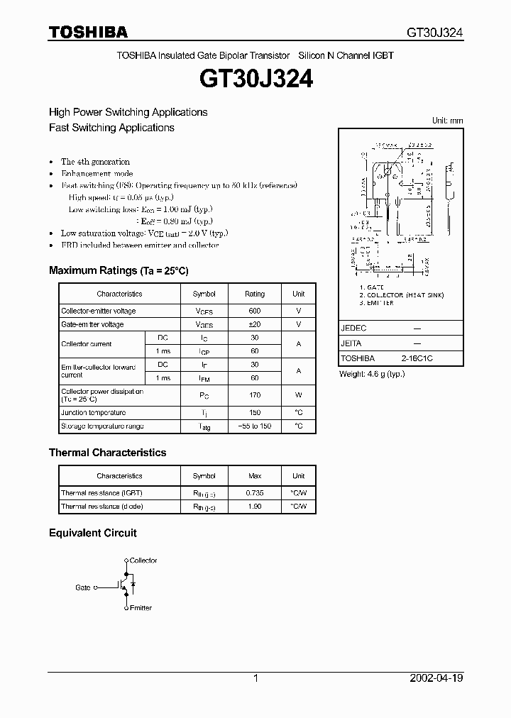 GT30J324_851938.PDF Datasheet