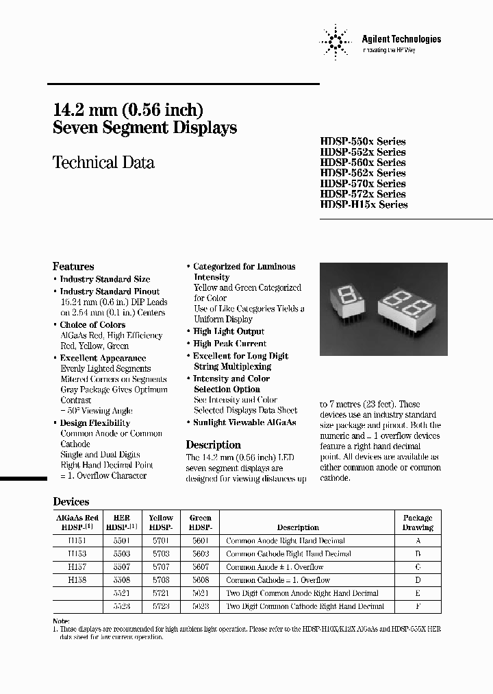 HDSP-5500_615532.PDF Datasheet
