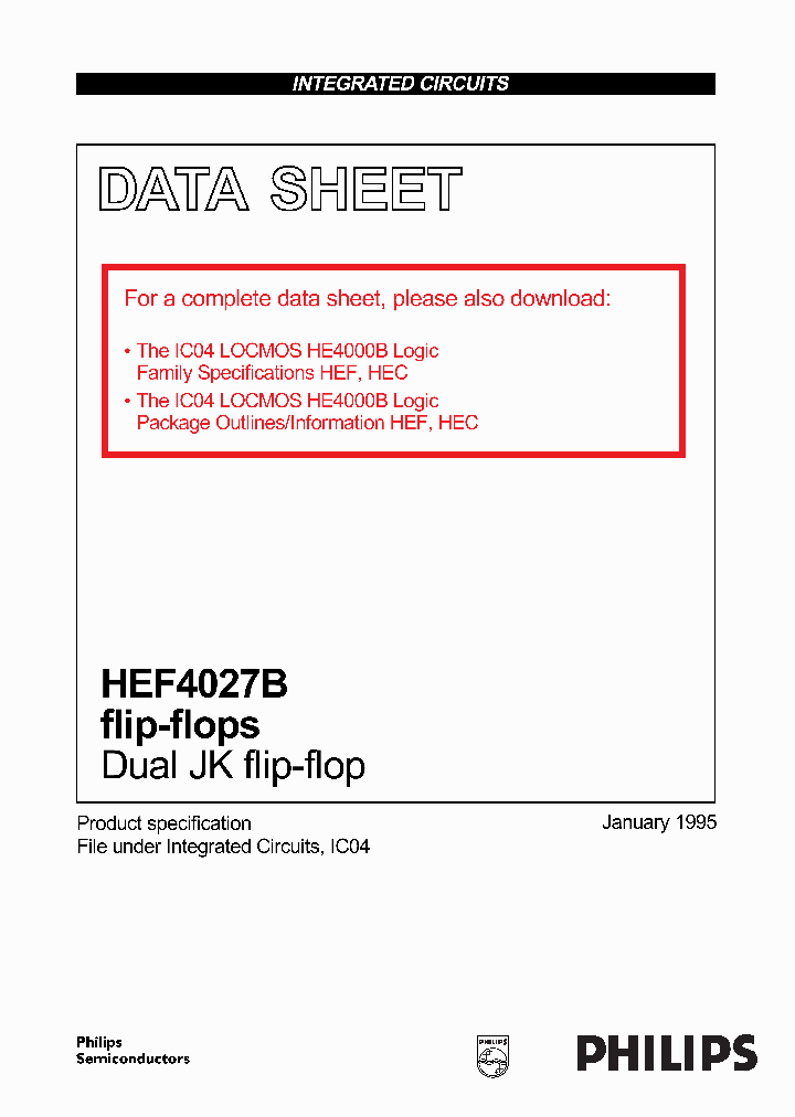 HEF4027BP_946537.PDF Datasheet