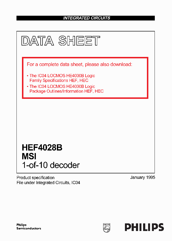 HEF4028BP_793533.PDF Datasheet