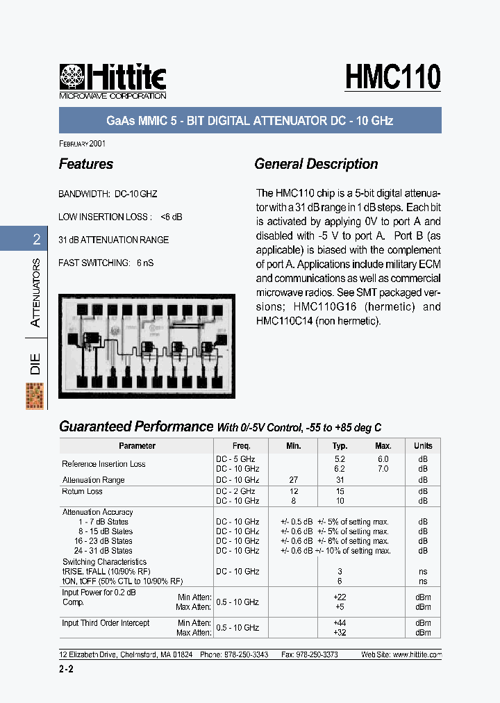 HMC110_691443.PDF Datasheet