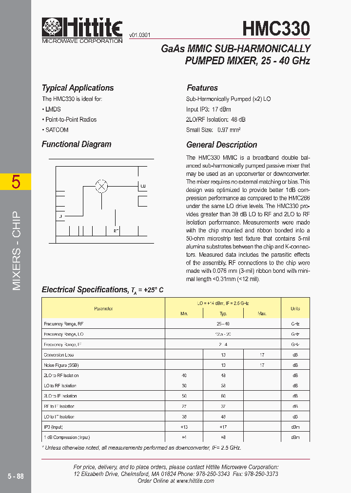 HMC330_846245.PDF Datasheet