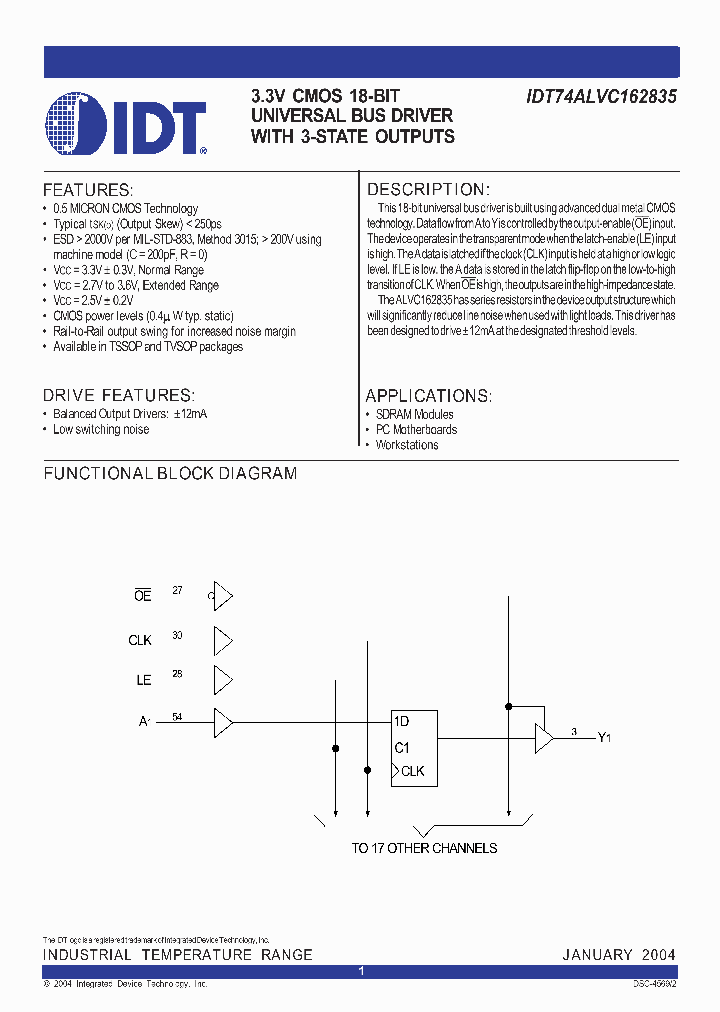 IDT74ALVC162835PA_903111.PDF Datasheet