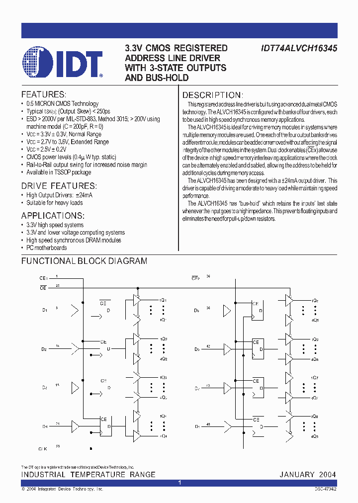 IDT74ALVCH16345PA_666457.PDF Datasheet