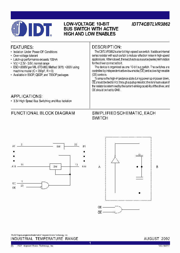 IDT74CBTLVR3862_666476.PDF Datasheet