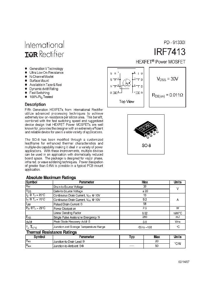 IRF741307_738143.PDF Datasheet