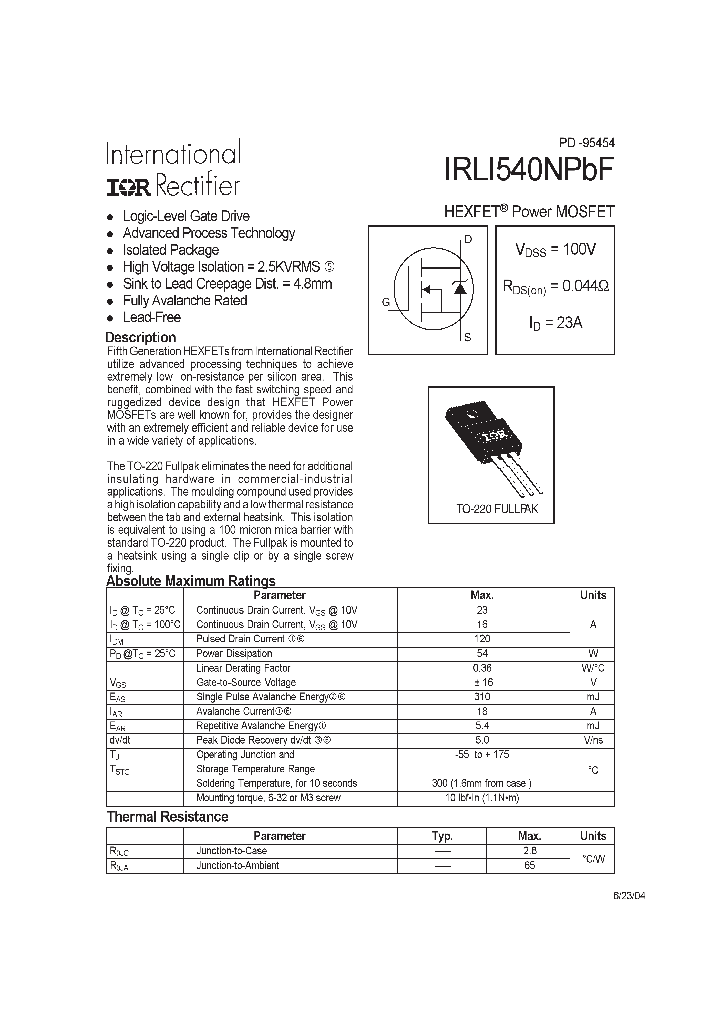IRLI540NPBF_653509.PDF Datasheet