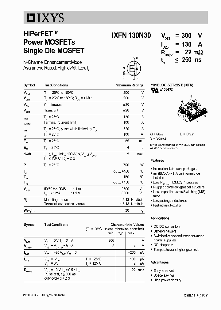 IXFN130N30_713747.PDF Datasheet