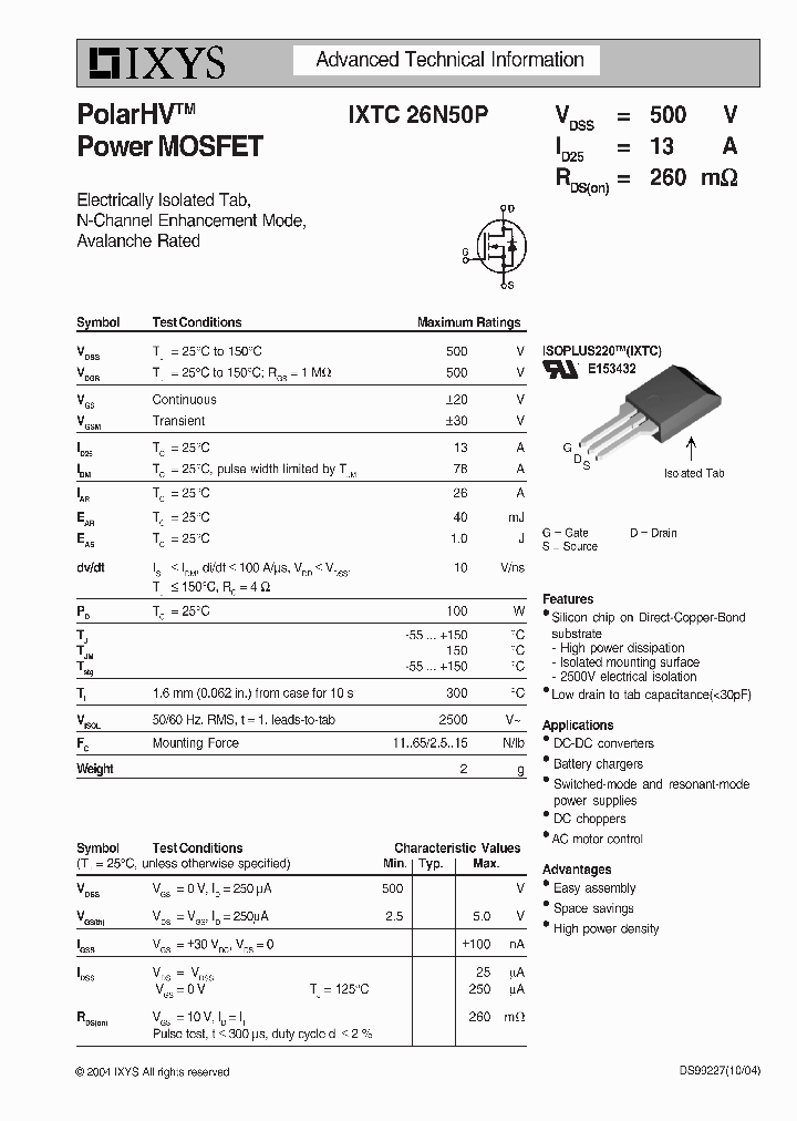 IXTC26N50P_769796.PDF Datasheet