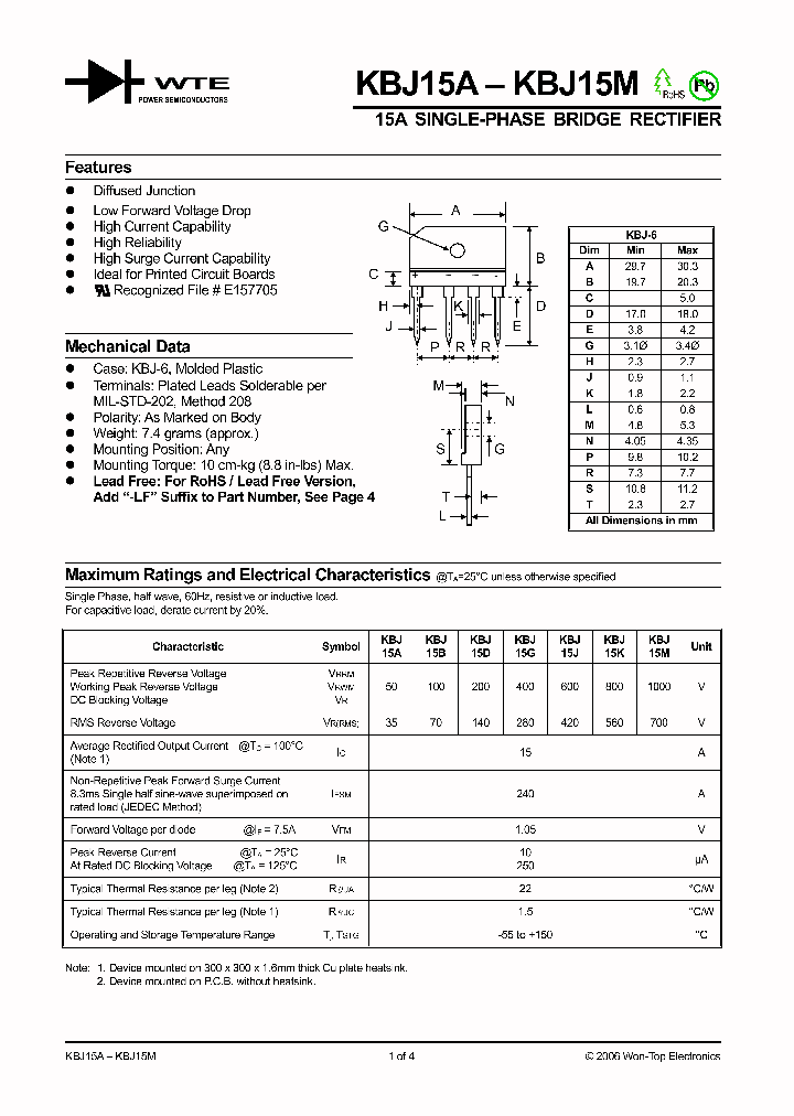 KBJ15A06_954593.PDF Datasheet