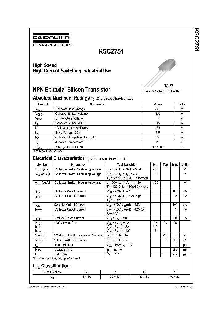 KSC2751_956208.PDF Datasheet