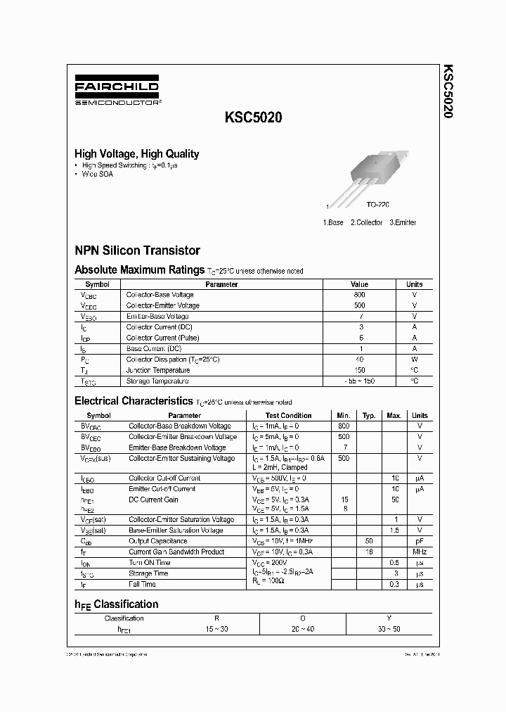KSC5020_1026054.PDF Datasheet