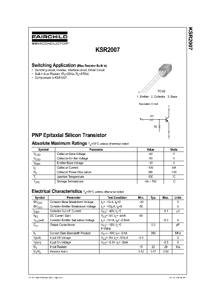 KSR2007_739929.PDF Datasheet