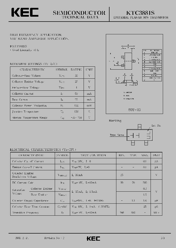 KTC3881S_912833.PDF Datasheet