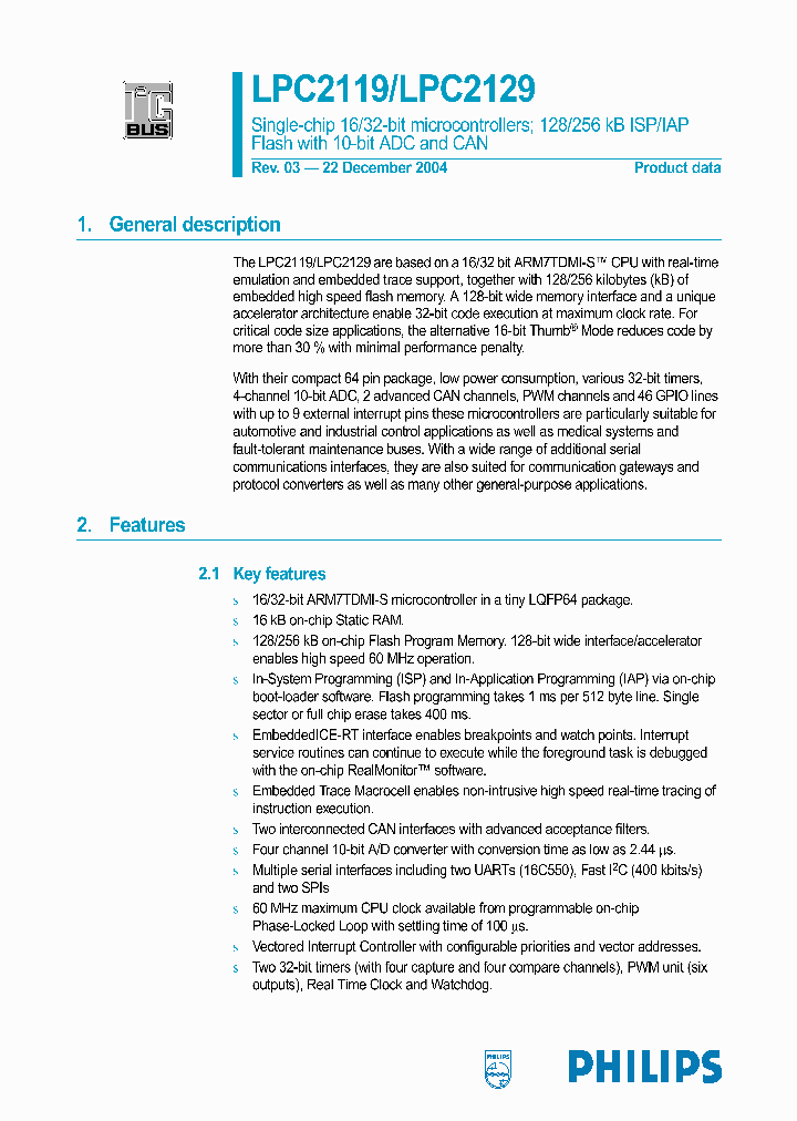 LPC2119_1015195.PDF Datasheet