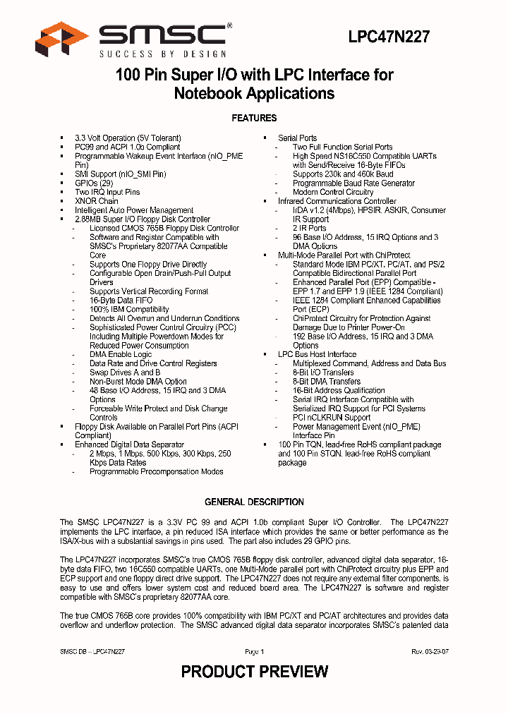 LPC47N22707_732220.PDF Datasheet