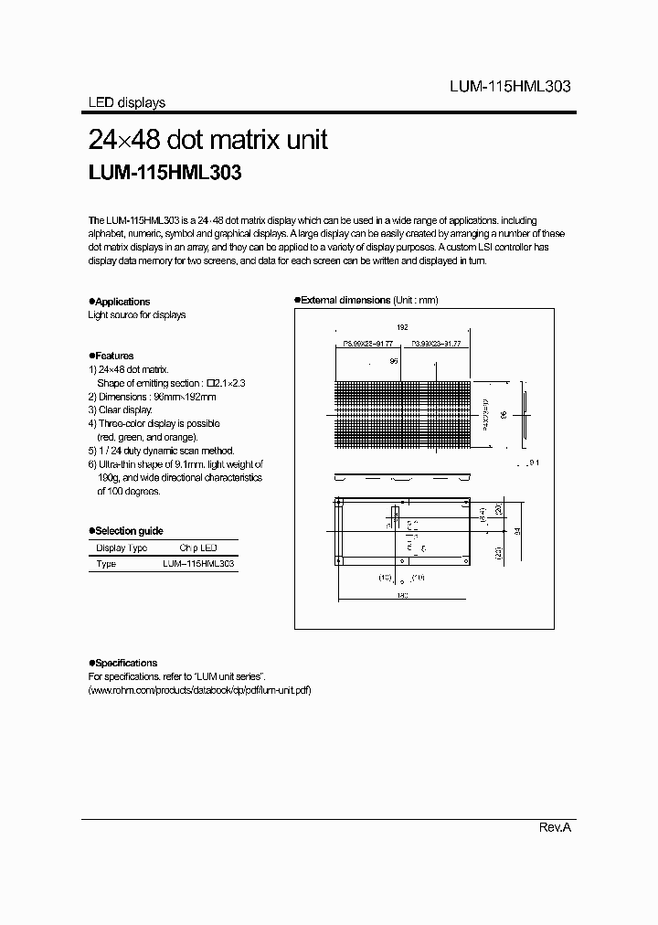 LUM-115HML303_721869.PDF Datasheet