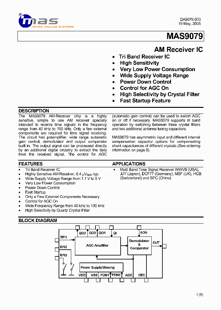 MAS9079_732385.PDF Datasheet