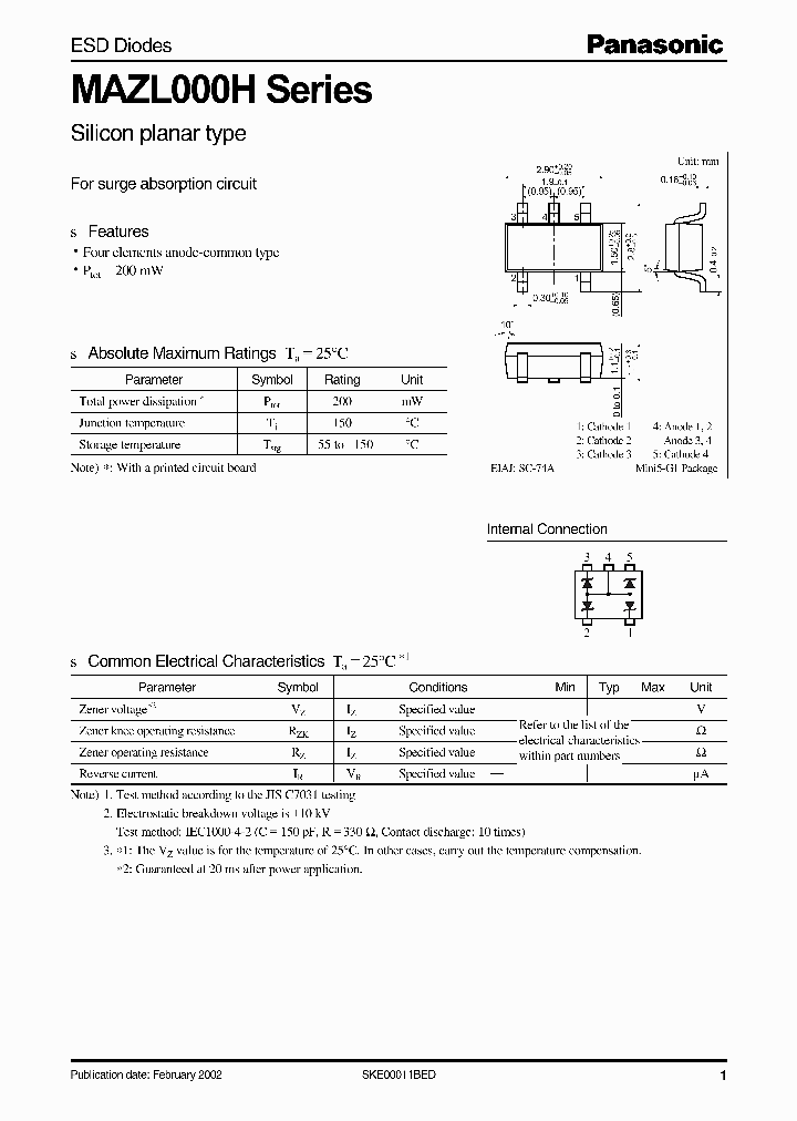 MAZL000H_940115.PDF Datasheet