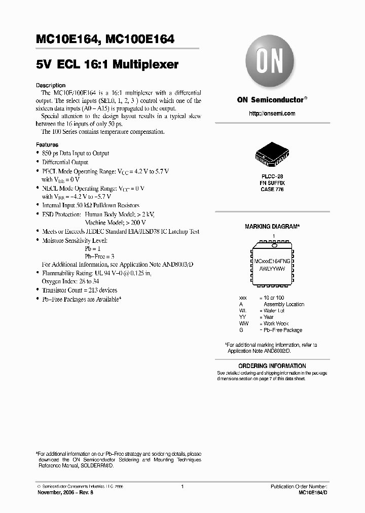 MC100E164FN_741938.PDF Datasheet