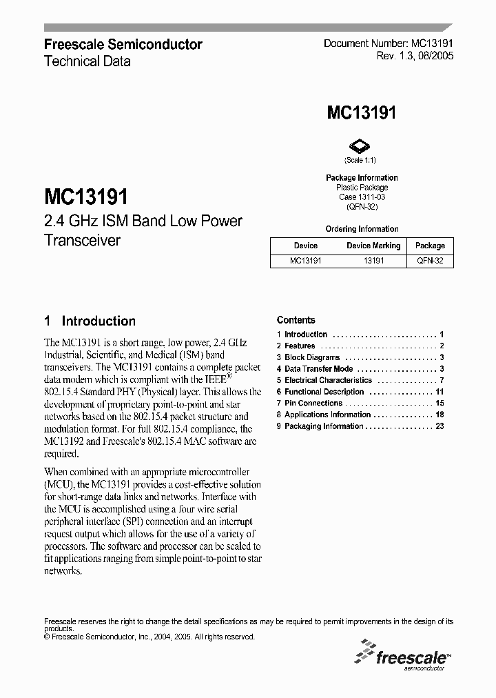 MC13191_880516.PDF Datasheet