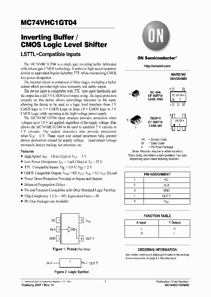 MC74VHC1GT04DFT2_648621.PDF Datasheet