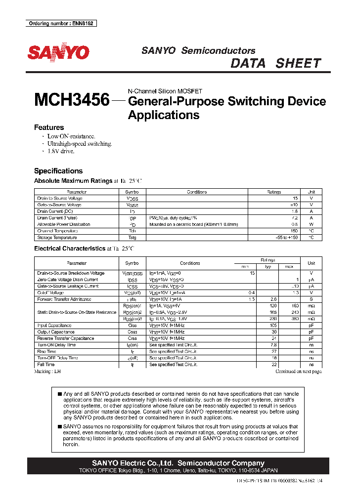 MCH3456_669299.PDF Datasheet