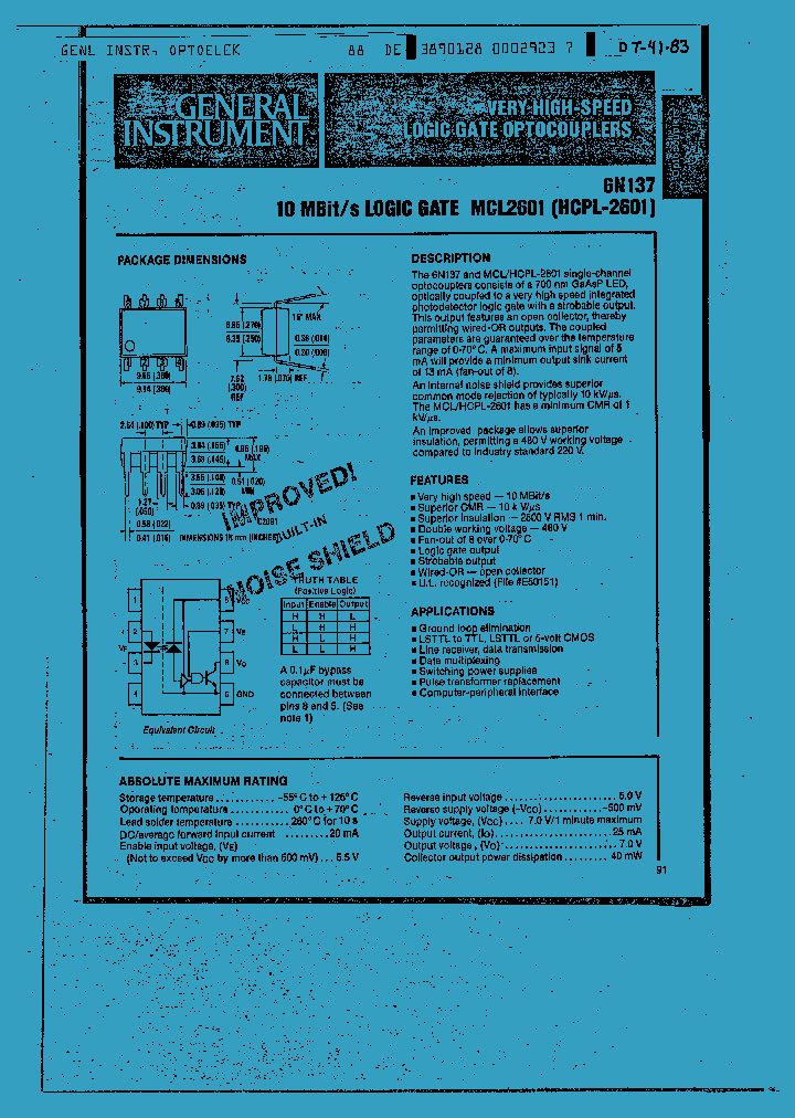 MCL2601_718341.PDF Datasheet