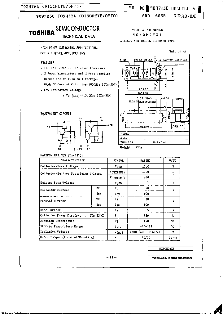 MG50M2YK1_882833.PDF Datasheet