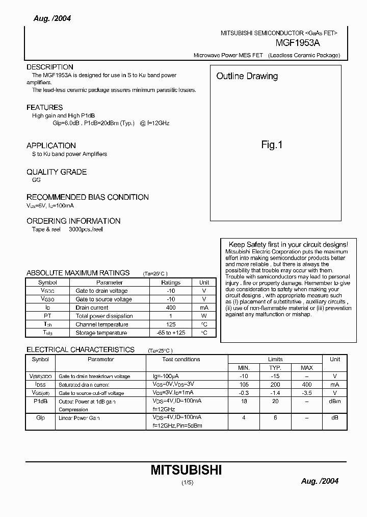 MGF1953A_722454.PDF Datasheet