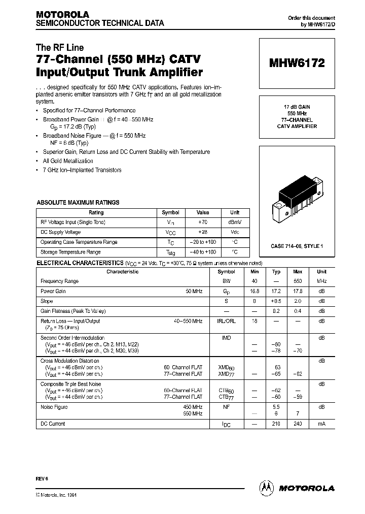 MHW6172_913060.PDF Datasheet