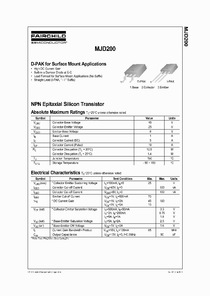 MJD200_742634.PDF Datasheet